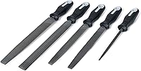 Crescent Nicholson 5-Piece General Purpose File Set with Ergonomic Handles - Precision Files 22040HNNN