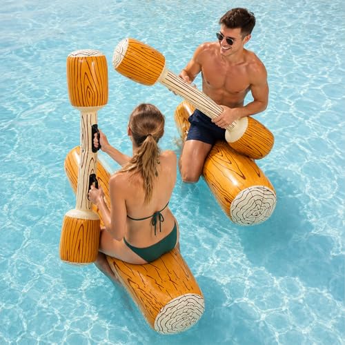 4 Pièces Gonflable Flottant d'aviron,Jeu de Combat...