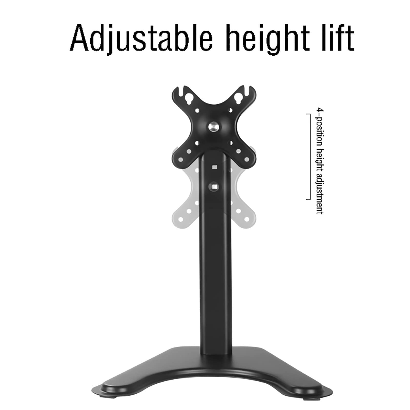 Soporte De Mesa For TV - Base De Montaje Universal For Monitor De Computadora, con Ajuste De Estiramiento Cercano Y Lejano, con Gestión De Arnés, Se Adapta A Televisores De 14 A 32 Pulgadas