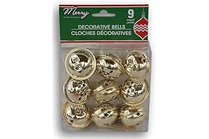 Christmas Cheer - Gold Jingle Bell Decorations