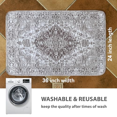Image of nunubaby 4PACK Washable Pee Pads for Dogs, Stylish, Non-Slip and Leak-Proof Pee Pads. Reusable Potty Pads for Dogs for Crates and Floors.(Brown /Geo,24 inch x36 inch )