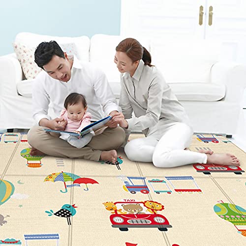 JINGLING Alfombra de juegos para bebé, impermeable y plegable, de espuma, antideslizante, suave, muy gruesa, 180 x 100 x 1 cm Cover