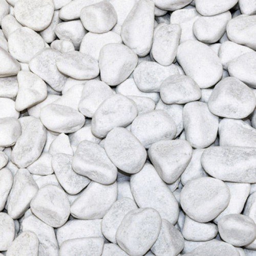 Hamann Marmorkies Carrara 25-40 mm 25 kg Dekorative Gartengestaltung, Wege, Einfahrten, Beet, Kiesgitter, Garten,