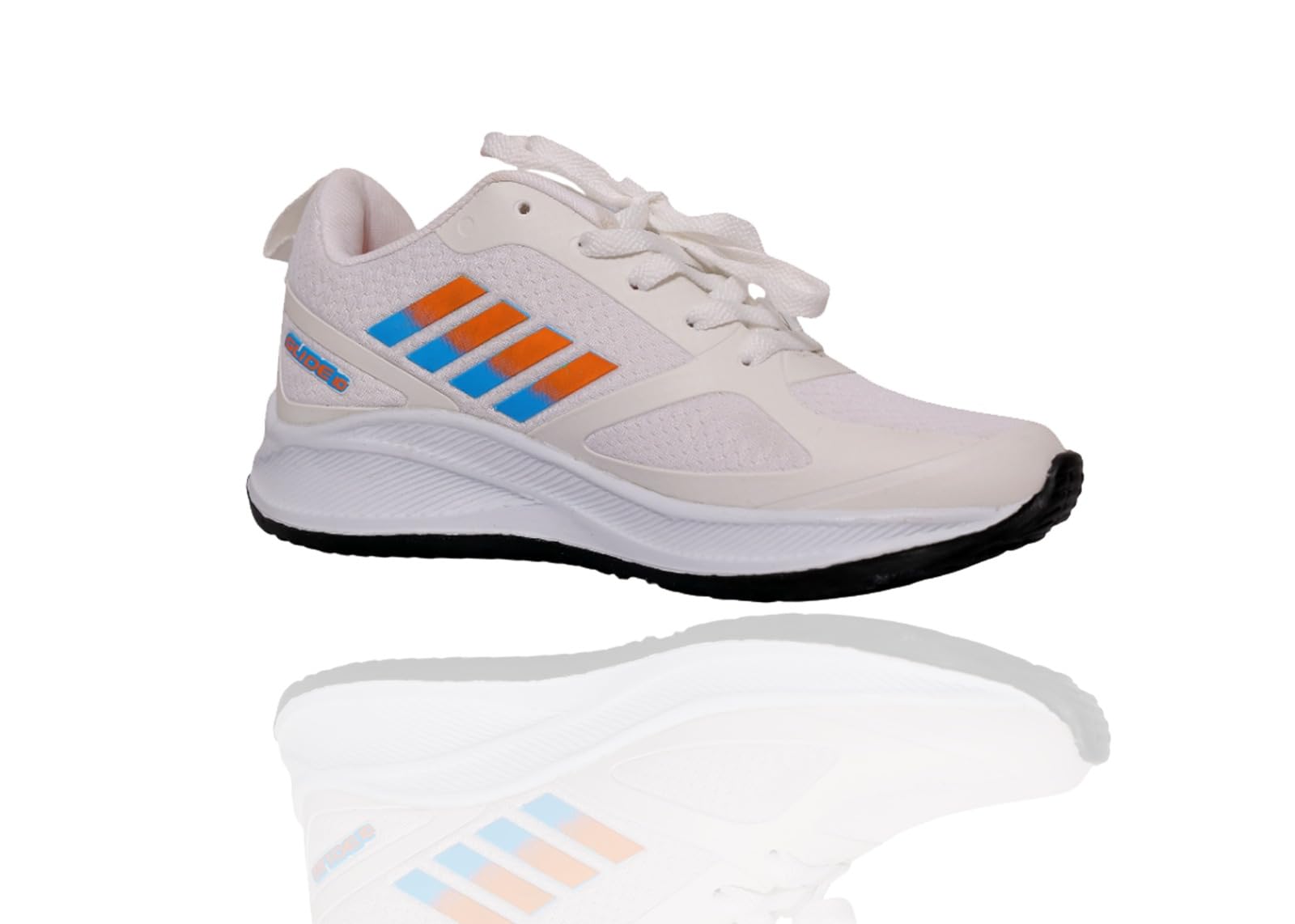 Glide-11 Men's Running Shoes Lightweight Breathable Sneakers | Anti-Slip Sports Shoes for Gym, Walking, Training (White, 10)-image-44