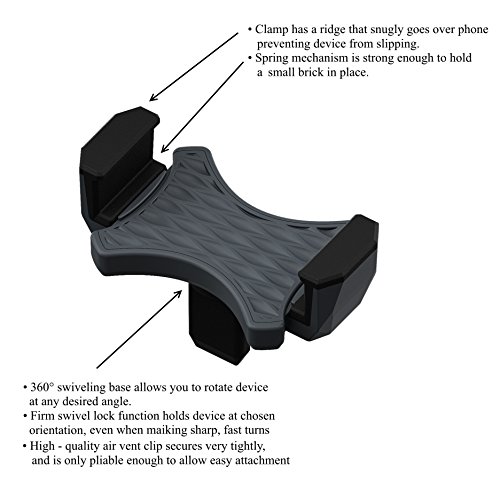 Bell + Howell 9530G Clever Grip Air Vent Portable Phone Car Mount