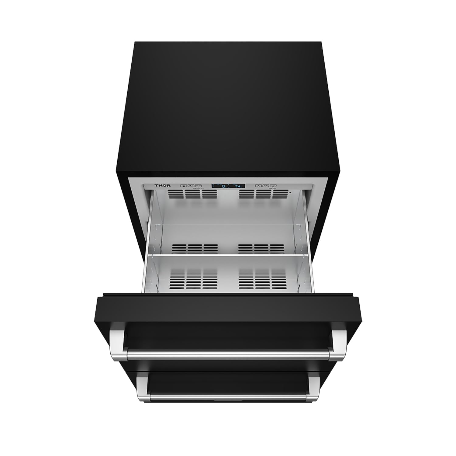 24 Inch Undercounter Built-In/Freestanding Drawer Freezer – Black/Stainless Steel | Gordon Ramsay Series on Fridge.com