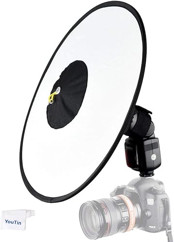 Godox Cámara Flash Bounce Difusor Luz Softbox para todos Speedlight Fotografía Conical Softbox RS18 17"x 7"
