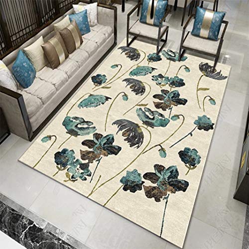 中国風 カーペット おしゃれ 抗菌 防ダニ 140*200 フロアマット ブランケット ベッド カバー 耐食性 速乾性 多機能 洗える 花柄 春夏秋冬 絨毯 滑り止め付 お手入れが簡単 年中使用 新生活 カラー 部屋 耐湿性リビング マット