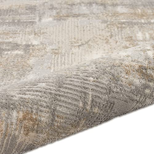 Calvin Klein CK950 Rush Grey Beige 2'2" x 3'9" Area Rug - Easy Clean, Non Shedding, Bed Room, Living Room, Dining Room, Kitchen (2' x 4') - image 6