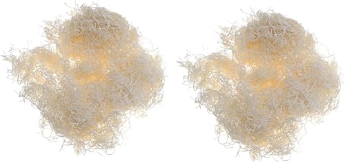 Happyyami 2pcs Cushion Sawdust Natural Sawdust Crawler Sawdust Wood Shavings Bamboo Pet Equipment