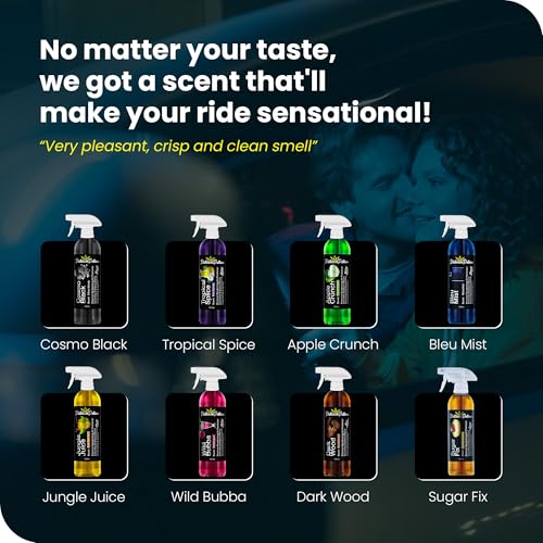 Image of Water-Based Car Air Freshener Spray | Luxury Automotive Deodorizer | Mold-Resistant Formula | Eliminates Odors and Refreshes Vehicle Interior | 17 fl oz | Volcanic Elixir
