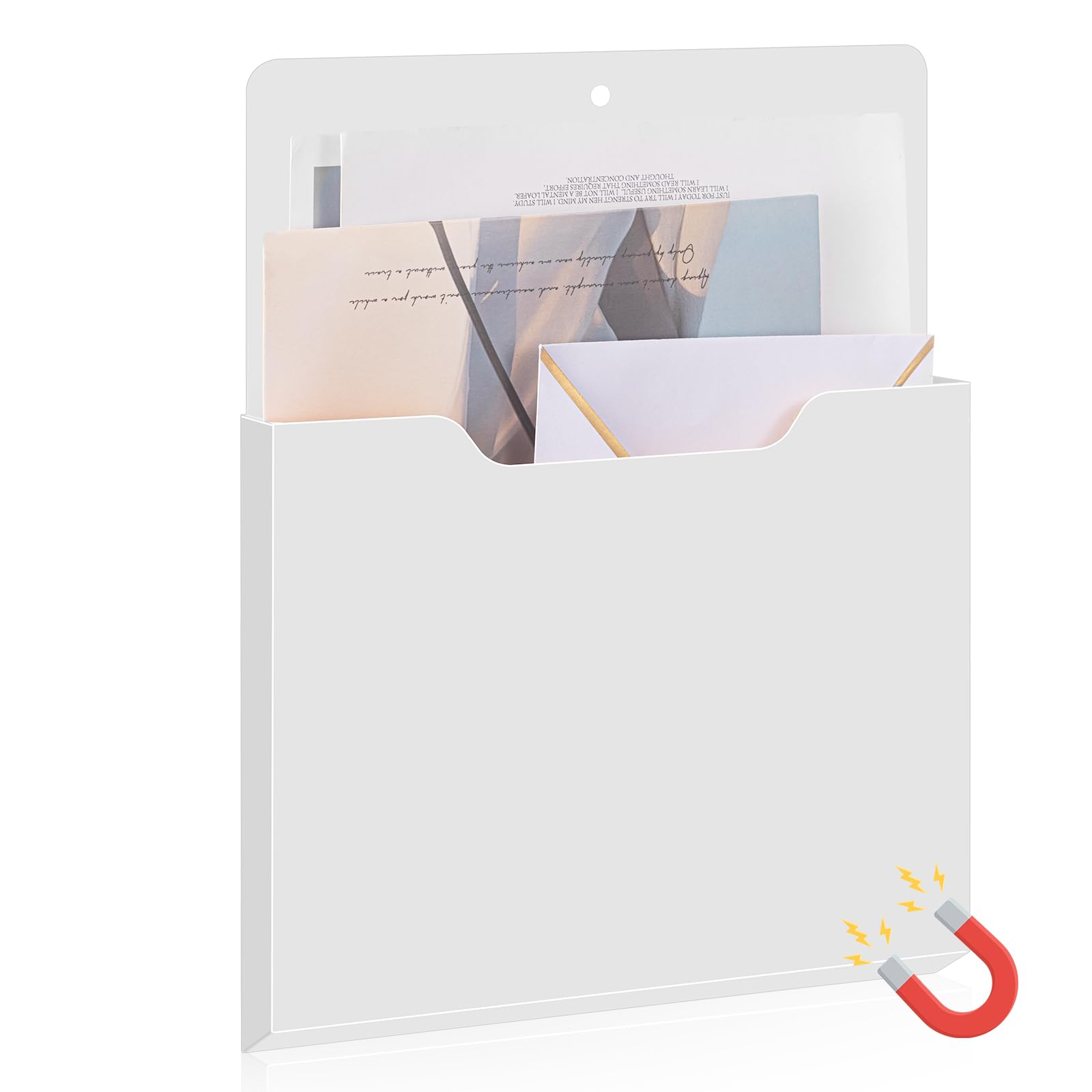 Photo 1 of Feifeiya Magnetic File Holder - White, 12.6 x 9.5 Inch
