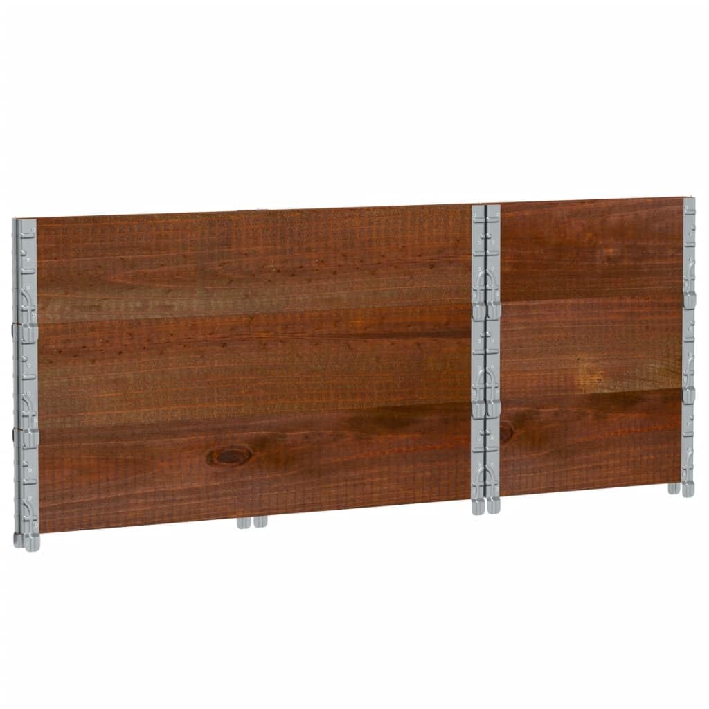Paretali per Pallet 3pz Marroni 100x50cm Legno Massello di Pino, Commercio e Industria,Movimentazione di Materiali,Pianali di carico e Pallet, 22.1kg-3295373