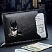 Leather Bat Wallet for Men - Stylish Superhero Design, Durable Bifold Wallet with Multiple Card Slots, Cash Compartment, and Iconic Logo - Gift for Father's Day, or Birthdays and Christmas (1PCS)