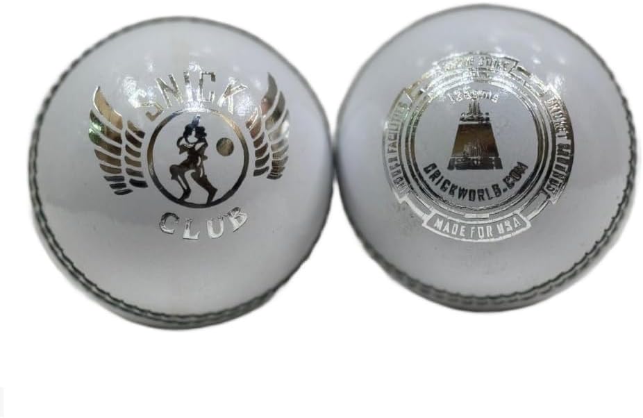SNICK Club Premium Leather Cricket Balls - Pack of 12
