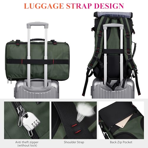 Image of WITZMAN Carry On Travel Backpack for Men Fit 17 Inch Laptop Airline Approved 3 in 1 Laptop Backpack