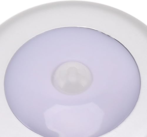 Miniatura 7 de Zerodis Luz nocturna con sensor de movimiento, pequeña lámpara de detección redonda, ligera, alimentada por batería para cajón para la parte