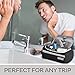 Pantheon Men's Toiletry Bag - Travel Toiletry Bag Wash Bag Hanging Dopp Kit Shaving Kit for Bathroom Shower - Mens Travel Bag Hanging Toiletry Organizer Toiletry Kit for Traveling (Black)
