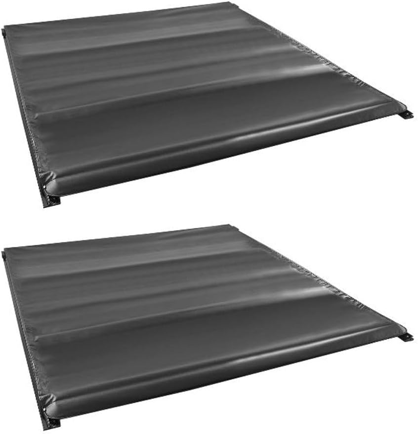 2 Set of - Truck Tonneau Cover Soft Roll Short Bed 5' Rear Vinyl Mounting Hardware for Toyota for Tacoma 2016-2022
