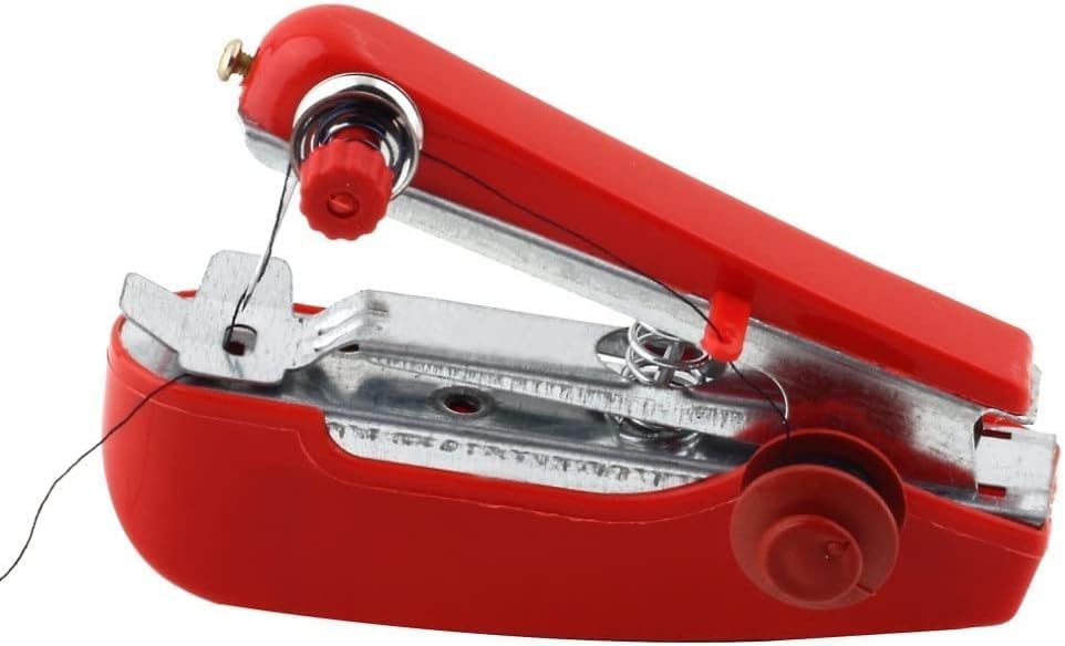 1 Praktische draagbare handwerk draadloze mini-handheld kledingstof naaimachine - Image 4