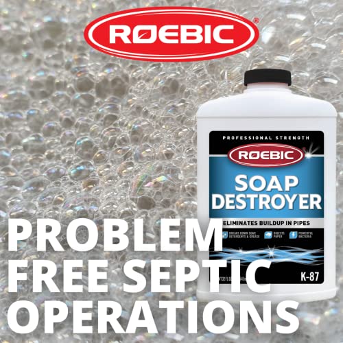 Roebic K-87 Soap Destroyer, Exclusive Bacteria Eliminates Buildup In Septic Tank Pipes, 32 Ounces #TOP7