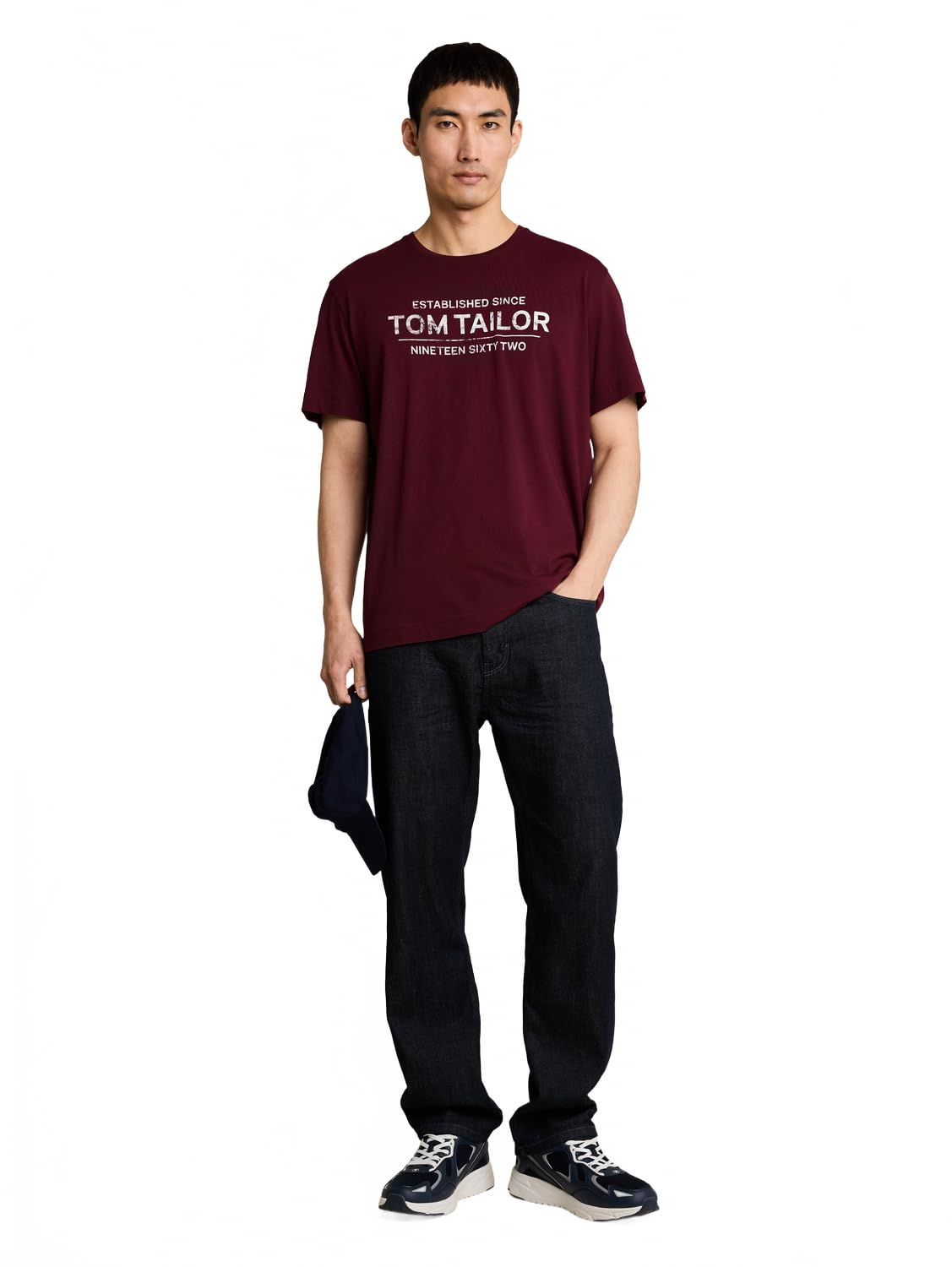 TOM TAILOR Herren T-Shirt mit Logo-Print – Ansicht 2