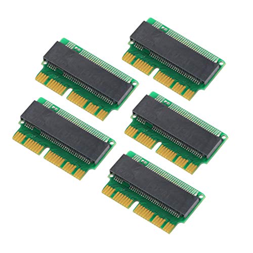 JMT M.2 NGFF NVME SSD Adapter Card M Key M.2 PCIe X4 NGFF AHCI 2280 SSD 12 16Pin Adapter Card for MacBook Air 2013 2014 2015 A1465 A1466 Mac Pro A1398 A1502