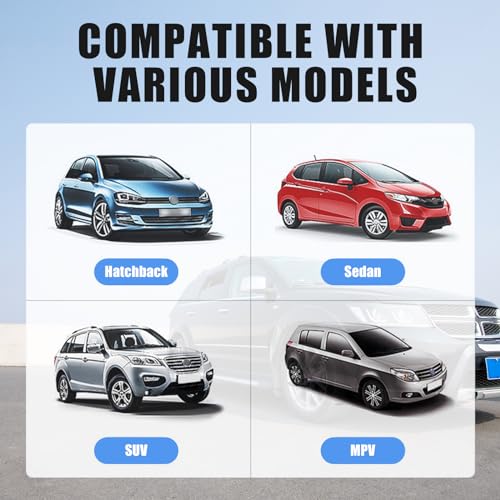 ZBGUN 1 PC Car Half Car Cover Sunshade, Windshield Hood Front Window All-Season Protection Waterproof Dustproof Frostproof Car Cloth, Outdoor Foldable Protective Cover, Universal for Cars (Silver)