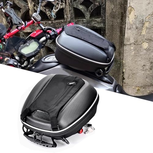 QWDRHen FOR FJR1300 XJR1200 XJR1300 fjr1300 xjr1200 xjr1300 accessories tank bag motorcycle lockable storage bag waterproof reflective luggage navigation bag detachable mobile phone bag (B)