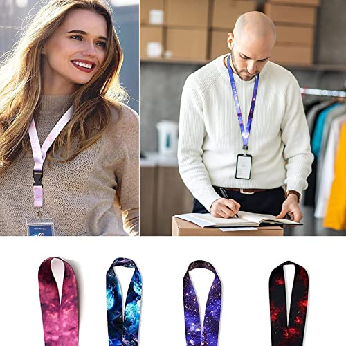 4 Pezzi Neck Strap Lanyards, Porta Badge da collo