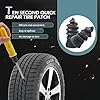 Bawkars 60 PCS Tire Repair Rubber Nail, Vacuum Tire Repair Kits Spiral Rubber Screws, Fast Self-Service Tool for Car, Truck, Motorcycle, Tractor Tire Puncture Repair (Black) #3