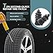 Bawkars 60 PCS Tire Repair Rubber Nail, Vacuum Tire Repair Kits Spiral Rubber Screws, Fast Self-Service Tool for Car, Truck, Motorcycle, Tractor Tire Puncture Repair (Black)