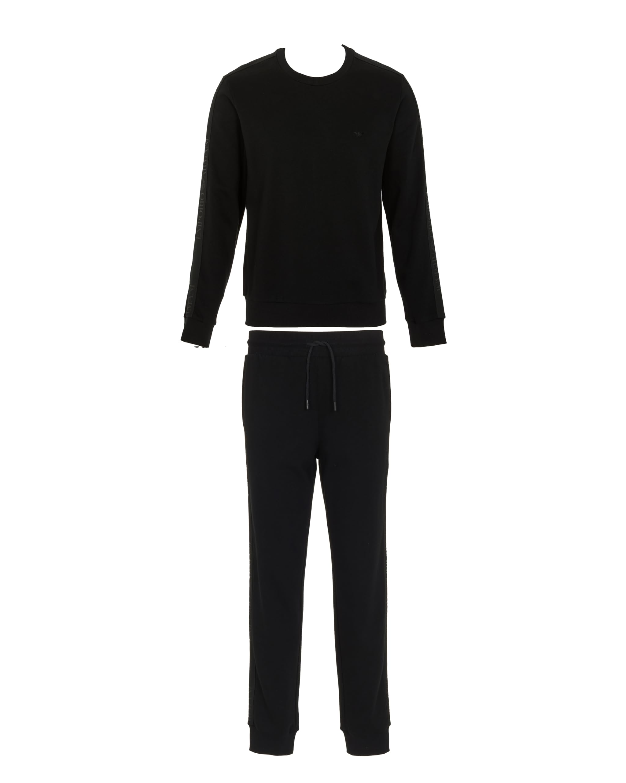 Emporio Armani MAN'S BASIC TERRY LOUNGEWEAR TRACKSUIT BLACK L