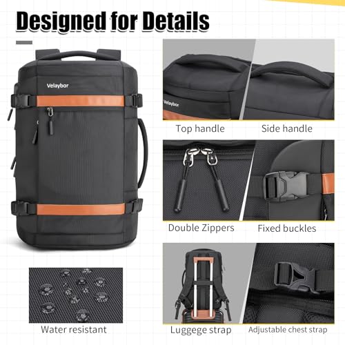 Velaybor 42L TSA Friendly Travel Backpack