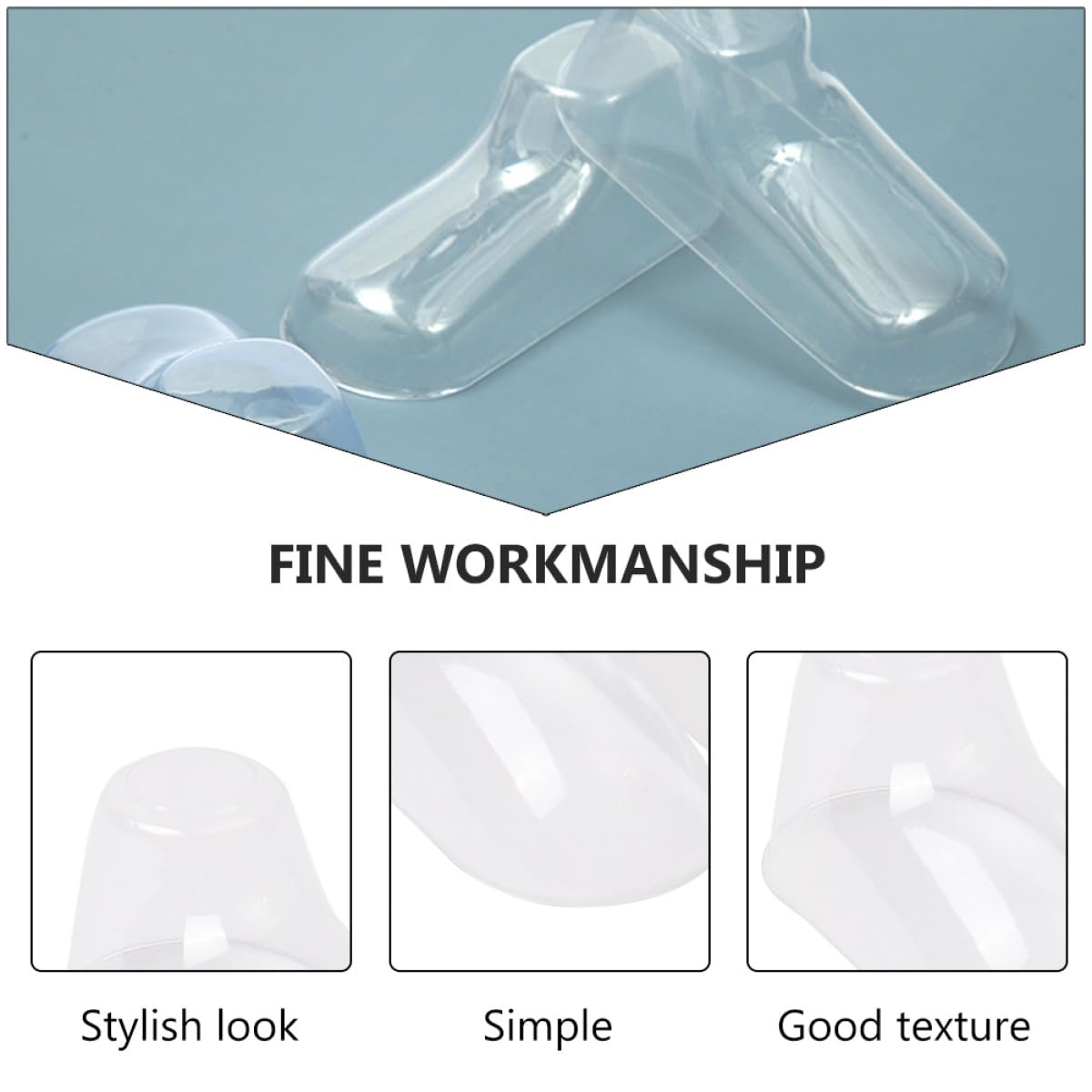 BESTYASH Transparente Babyfuß Modelle 100 Stück Kunststoff Schuh Präsentationsständer für Kleinkindschuhe Formstabiler Sockehalter für Babysocken und Schuhpflege