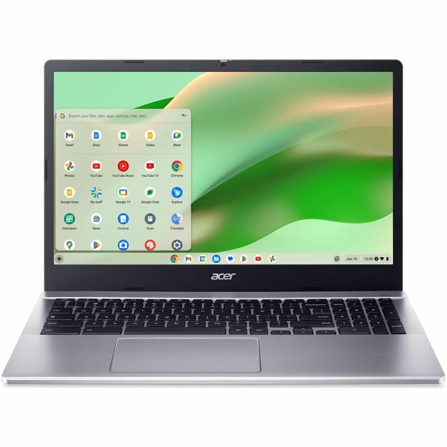 Image of Acer Chromebook 315 CB315-5HT-C7U5 15.6 inch Touchscreen Chromebook - Full HD - 60 Hz - Intel N-Series N100-4 GB - 64 GB Flash Memory - English (US) Keyboard - Silver