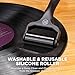 GOgroove 6-in-1 Vinyl Record Cleaner Kit - Velvet Record Brush for Turntable Player, Silicone Roller, Stylus Brush Cleaner, Repair Whisk, Microfiber Cleaning Cloth and Drawstring Travel Pouch