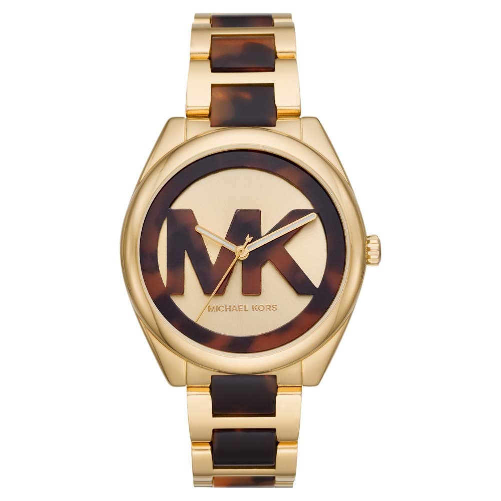 Michael Kors Janelle Watch for Women, Quartz movement with Stainless steel or Leather strap