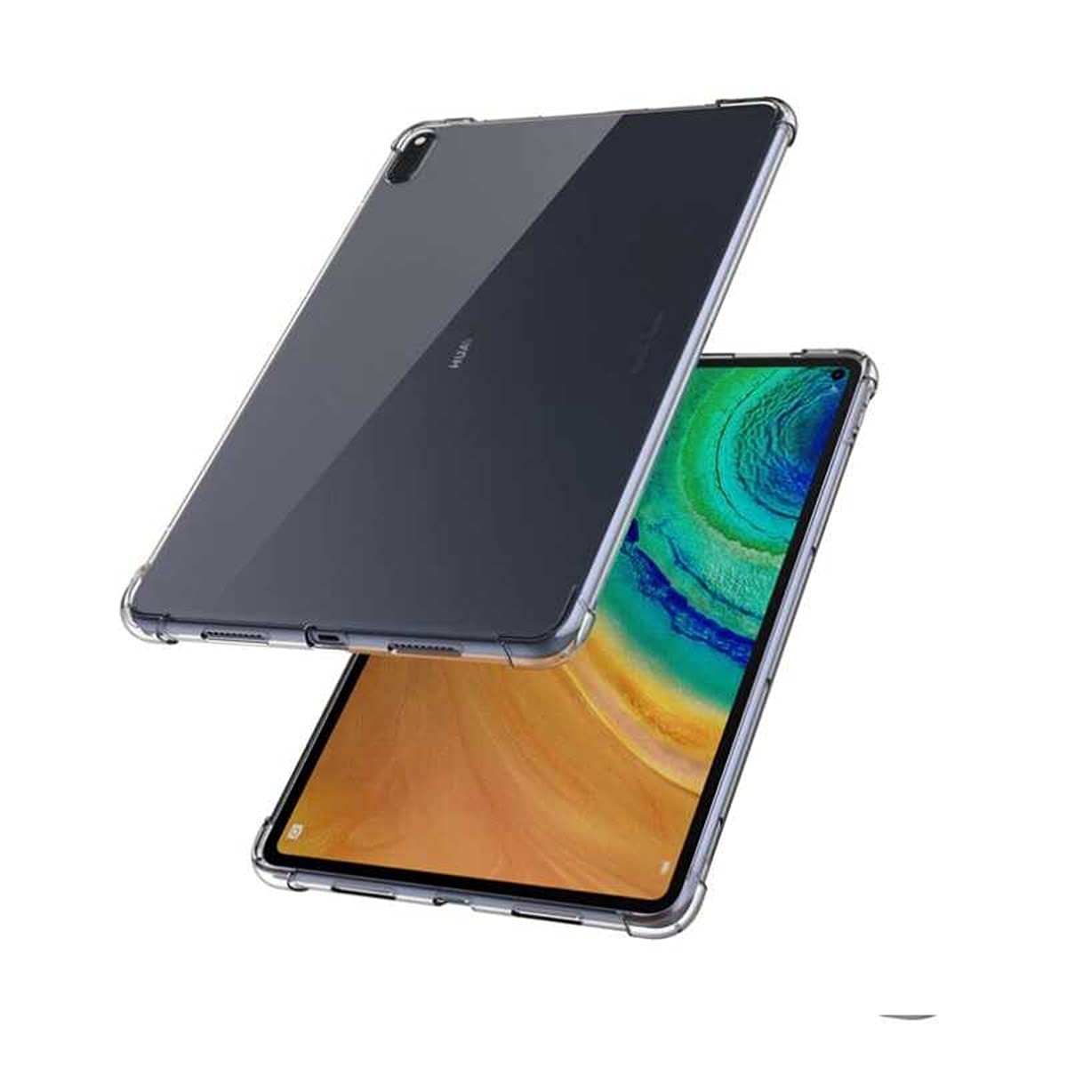 Zore Huawei ile uyumlu MatePad 10.4 Kılıf Tablet Nitro Anti Shock Silikon Kapak Renksiz