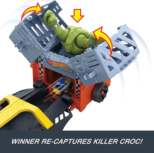 Hot Wheels Vehículo y Pista Batman Escape RacerVerse miniatura 5