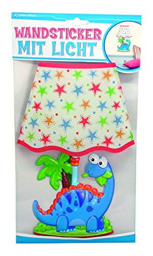 Trötsch Adesivo con luce Dino, Glitter paralume