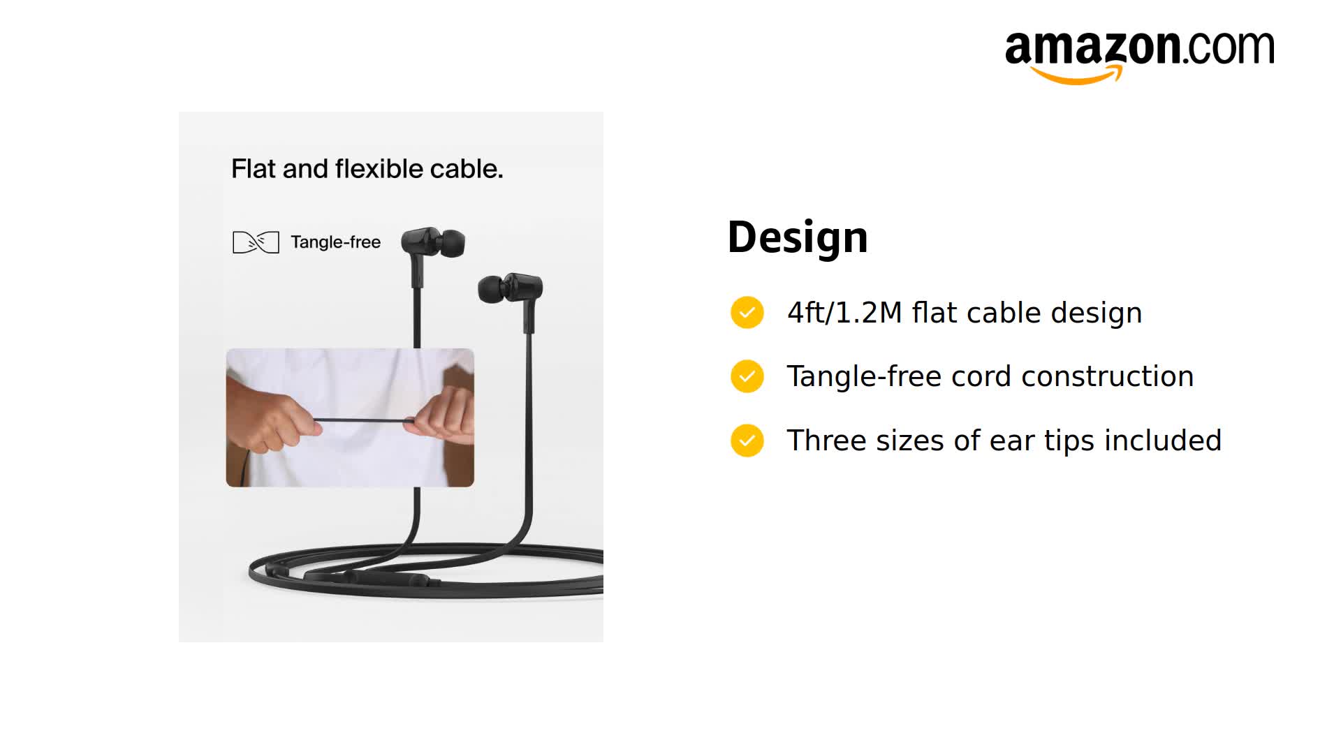Auricolari Belkin SoundForm Con Cavo USB-C – Cancellazione Del Rumore Attivo, Audio Hi-Res E 3 Equalizzazioni (bianco) - 6