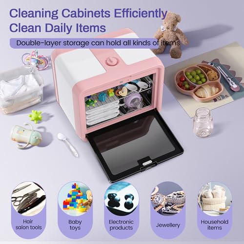 Image of UV Light Care Box, 10L Large Capacity, Professional Tool Cleaning, 30 Min Timer, UV Light Cleaning Cabinet for Esthetician,Manicurist,Spa,Tattoo,Barber,Salon
