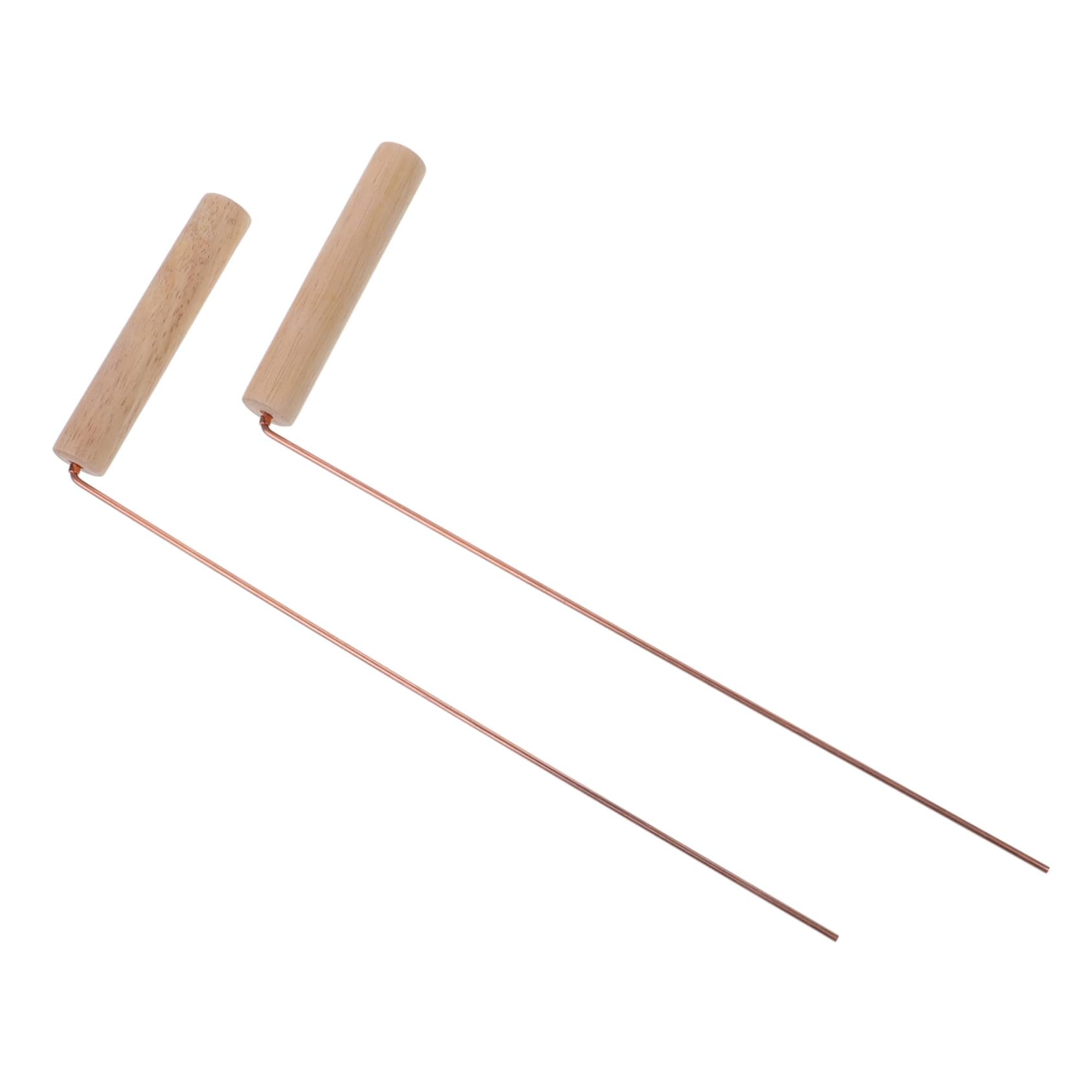 FUNOMOCYA Dowsing Rods for Compass Long Outdoor Brass Divining Sticks Smooth Surface for Comfort