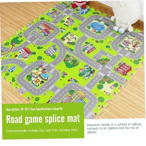 Tapis en mousse emboîtable antichoc protégeant les enfants du sol