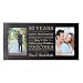 Personalized twenty year anniversary gift her him couple Custom Engraved wedding celebration for Husband wife girlfriend boyfriend photo frame holds two 4x6 photos by LifeSong Milestones (Black)