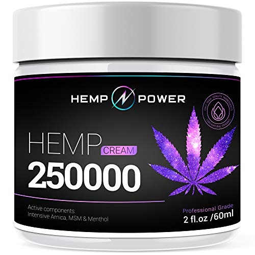Hemp Power Pain Relief Cream - Relieves Muscle, Joint Pain, Lower Back Pain