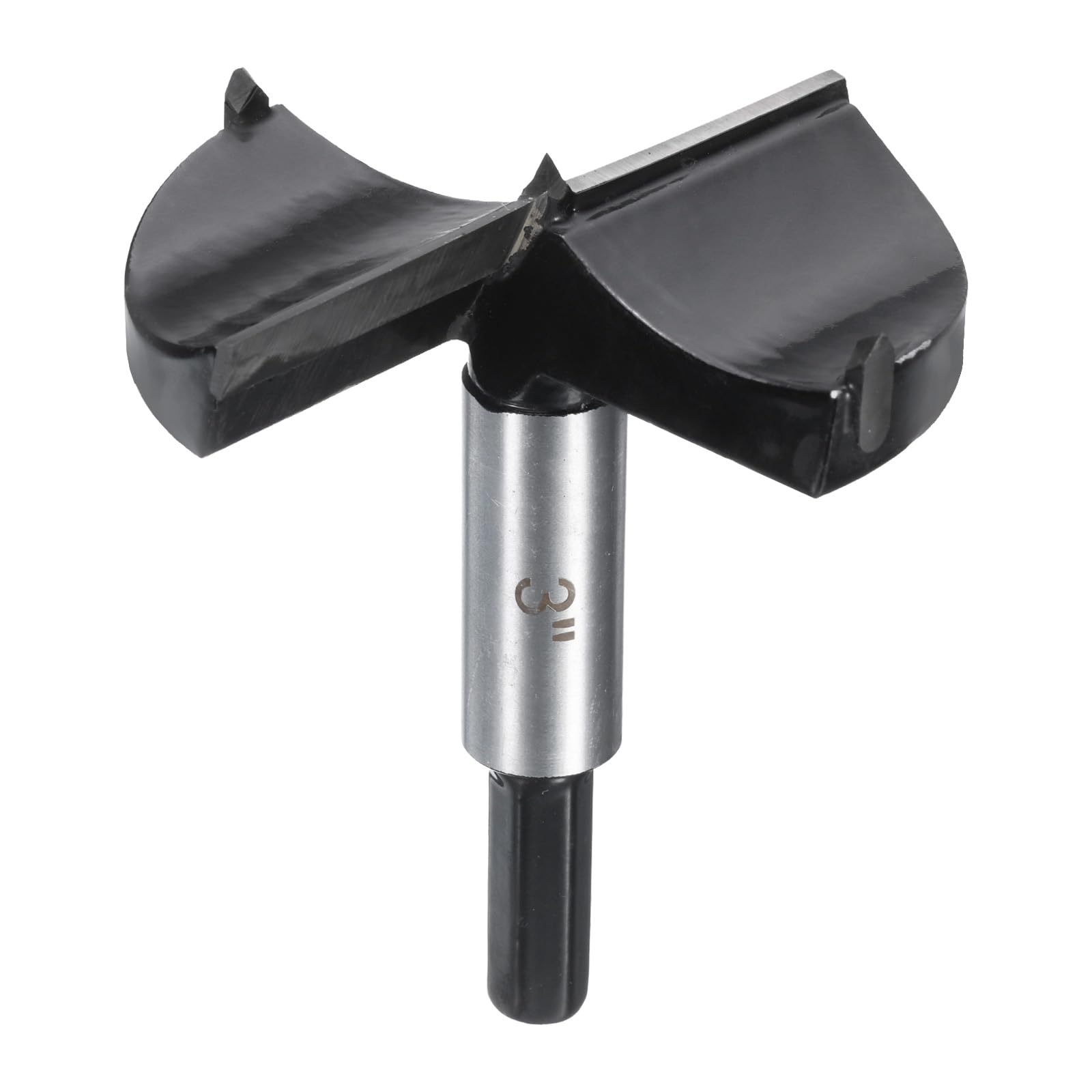 HARFINGTON Forstner Drill Bit 3"(76mm) Tungsten Carbide Wood Drilling Bit Hinge Cutter with Hex Shank for Hardwood Softwood Plywood Woodworking Drilling
