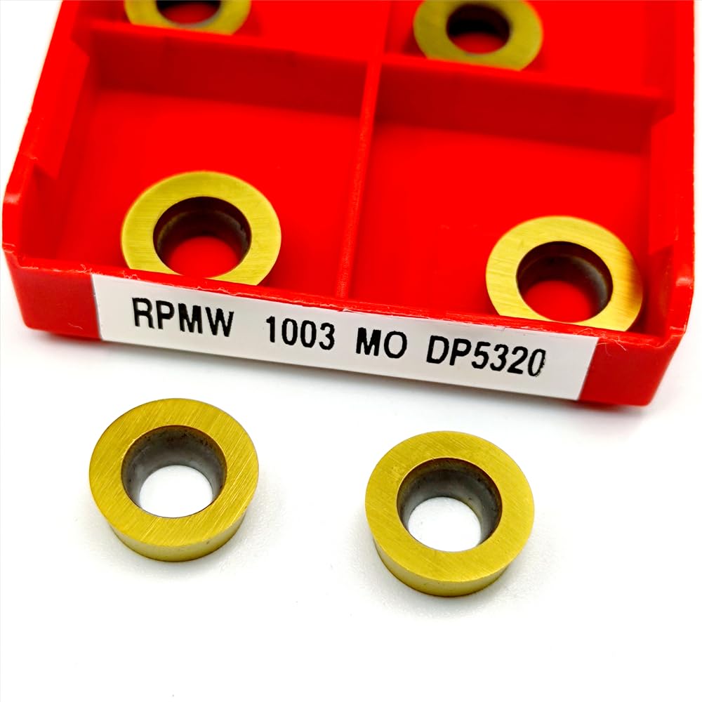 Herramientas de torno de acero inoxidable. Herramienta de aleación dura alta calidad, 10 Uds., RPMW1003 MO DP5320, procesamiento con inserto carburo torno APMT 1135, herramienta torneado