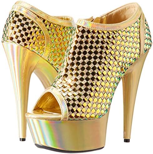 Ellie Shoes Women's 609-JACLYN Fashion Boot, Gold, 9 M US | Image 6